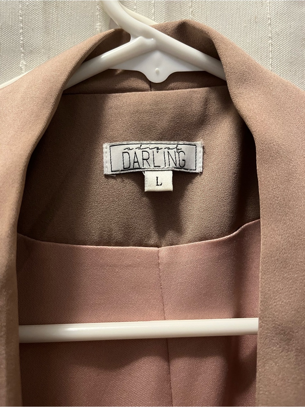 Darling Blush Pink Open-Front Blazer - Picture 2 of 3